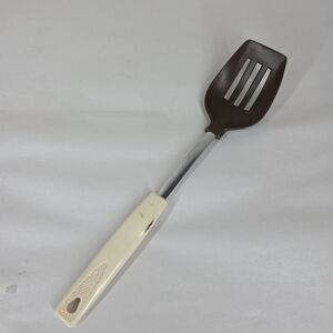 Vtg Koco Japan Nylon Plastic Slotted Serving Spoon Utensil Brown